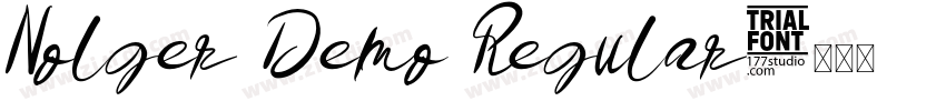 Nolger Demo Regular字体转换